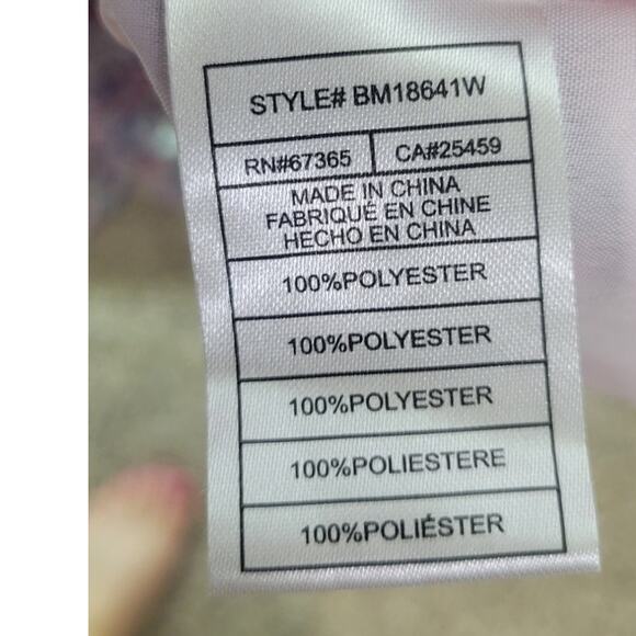 BB Dakota by Steve Madden Dress Womens Large Floral Chiffon Sleeveless Midi Boho - Picture 9 of 10